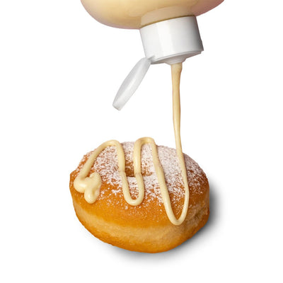 Crema in Bottiglia Artigianale al gusto Cioccolata bianca "Bottiglia da 900gr" - Mado Ho.re.ca