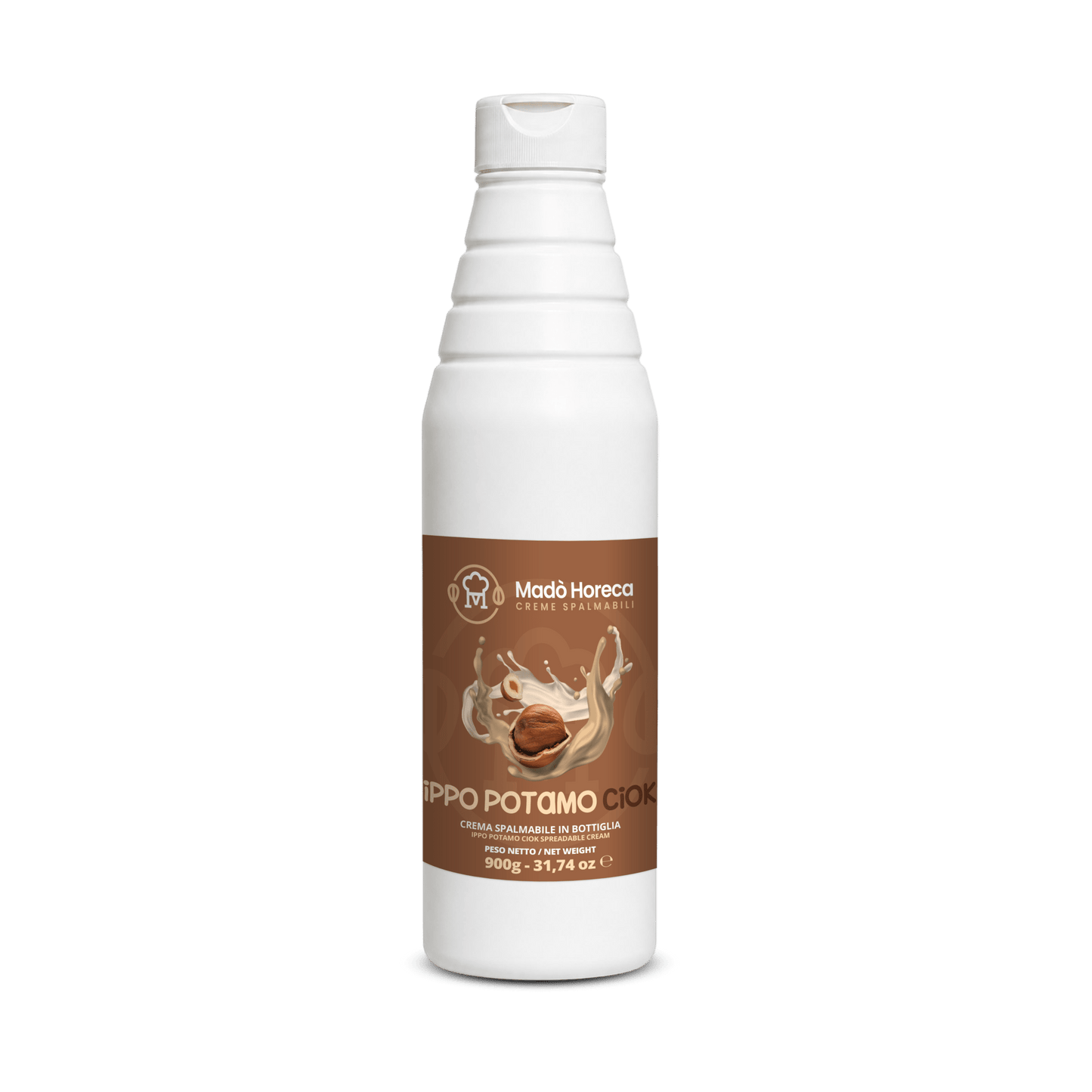 Crema in Bottiglia Artigianale al gusto Ippo Potamo Ciok "Bottiglia da 900gr" - Mado Ho.re.ca