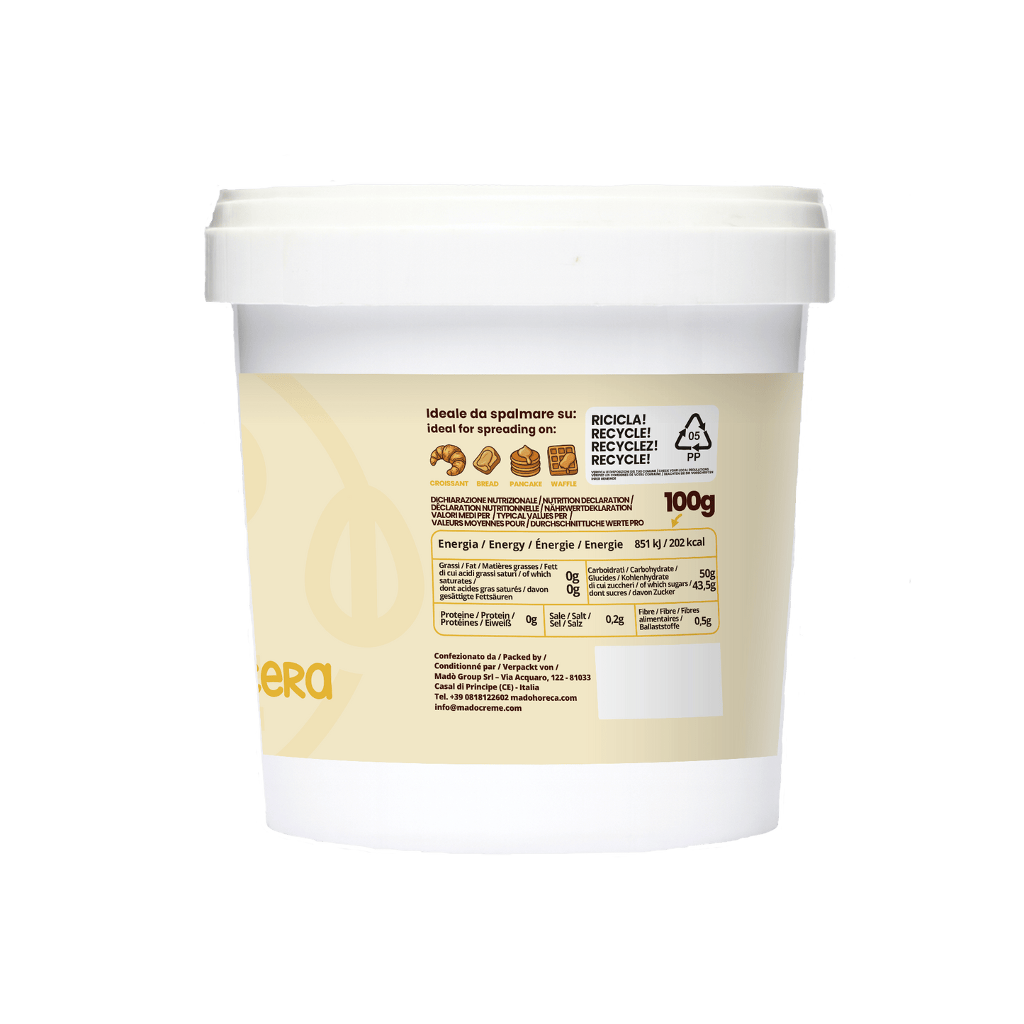 Crema Pasticcera Crema Spalmabile Artigianale - Mado Ho.re.ca
