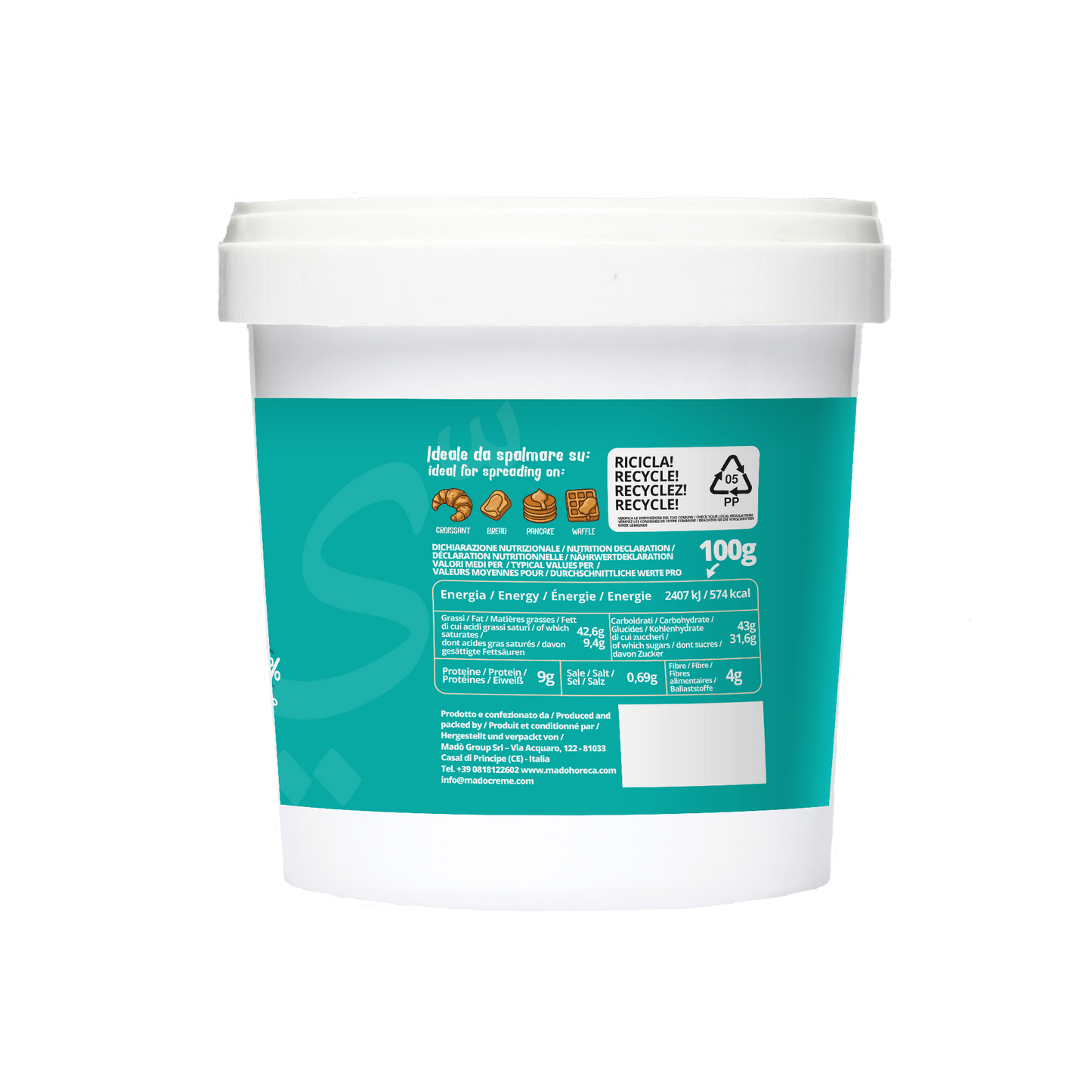 Crema Spalmabile Artigianale Pistacchio Dubai 25% - Mado Ho.re.ca