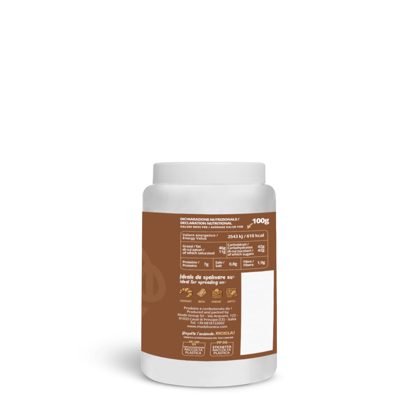 RICARICA EROGATORE Caramello Salato 1,3kg - Mado Ho.re.ca