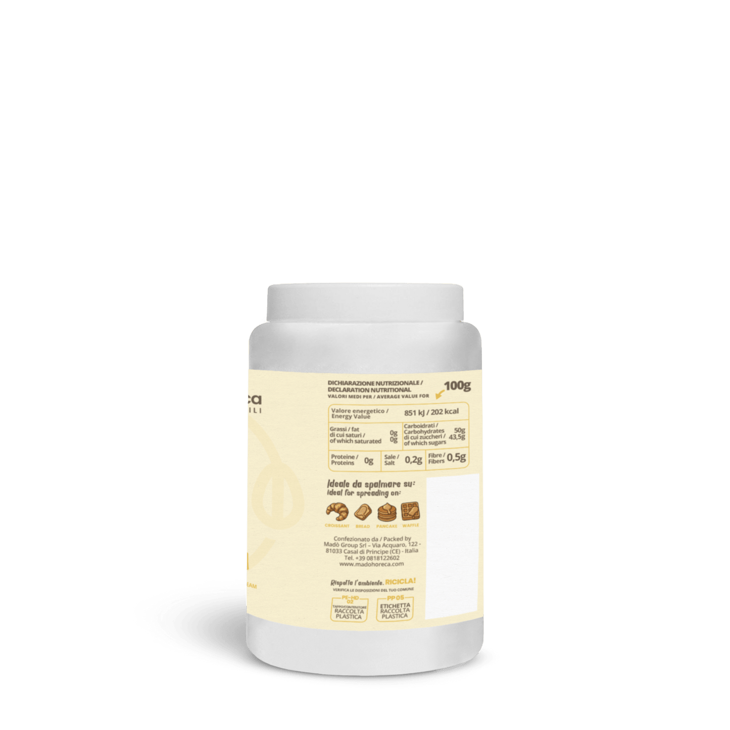 RICARICA EROGATORE Crema Pasticcera 1,3kg - Mado Ho.re.ca