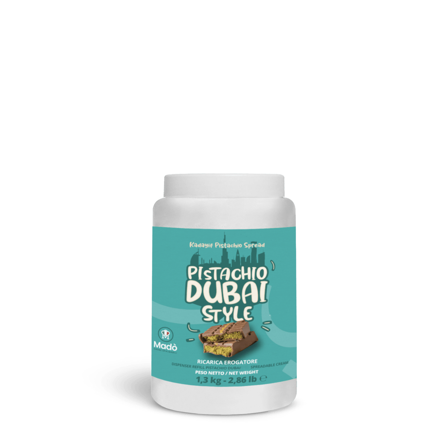 RICARICA EROGATORE Pistacchio Dubai 1,3kg - Mado Ho.re.ca
