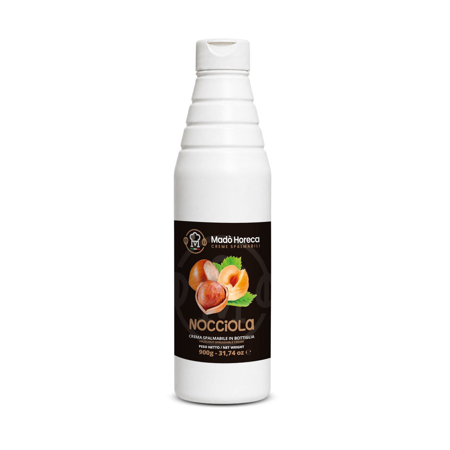 Crema in Bottiglia Artigianale al gusto Nocciola 8% "Bottiglia da 900gr"