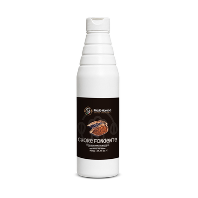 Crema in Bottiglia Artigianale al gusto Cuore fondente "Bottiglia da 900gr"
