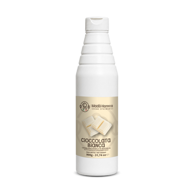 Crema in Bottiglia Artigianale al gusto Cioccolata bianca "Bottiglia da 900gr"