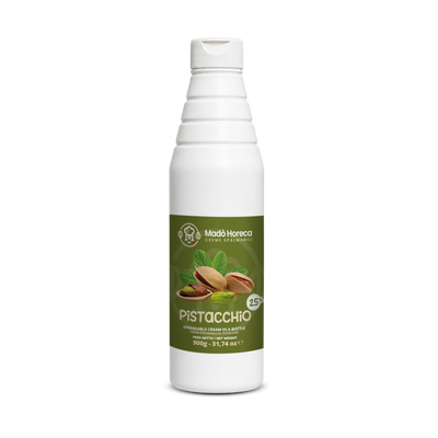 Crema in Bottiglia Artigianale al gusto Pistacchio 15% "Bottiglia da 900gr"