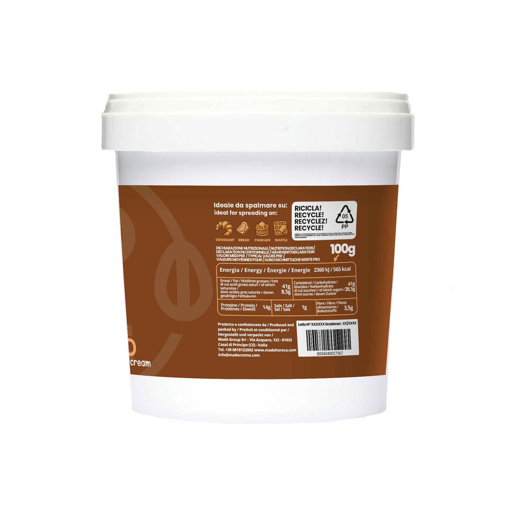 Arachidi e Caramello Crema Spalmabile Artigianale - Mado Ho.re.ca