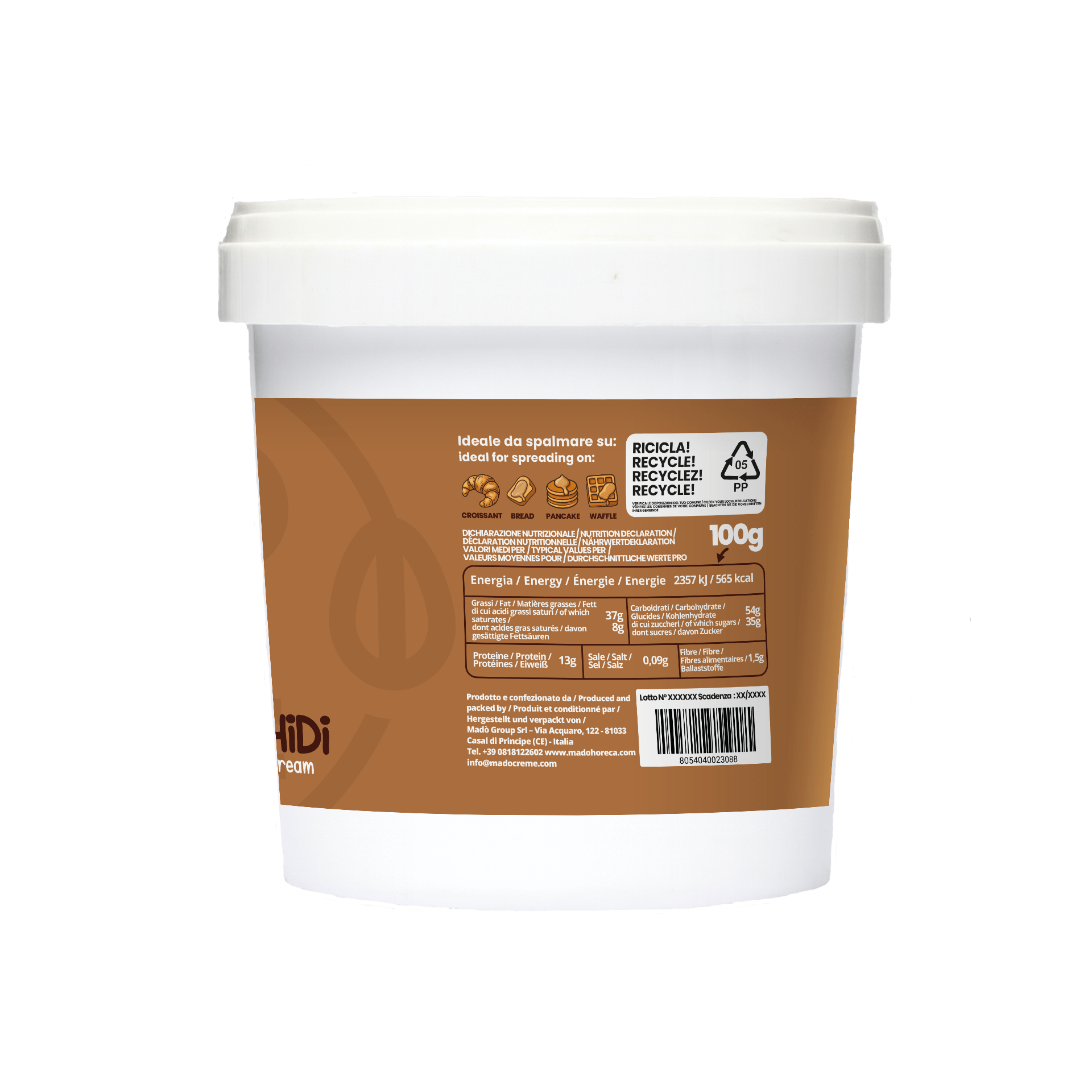 Choco Arachidi Crema Spalmabile Artigianale - Mado Ho.re.ca
