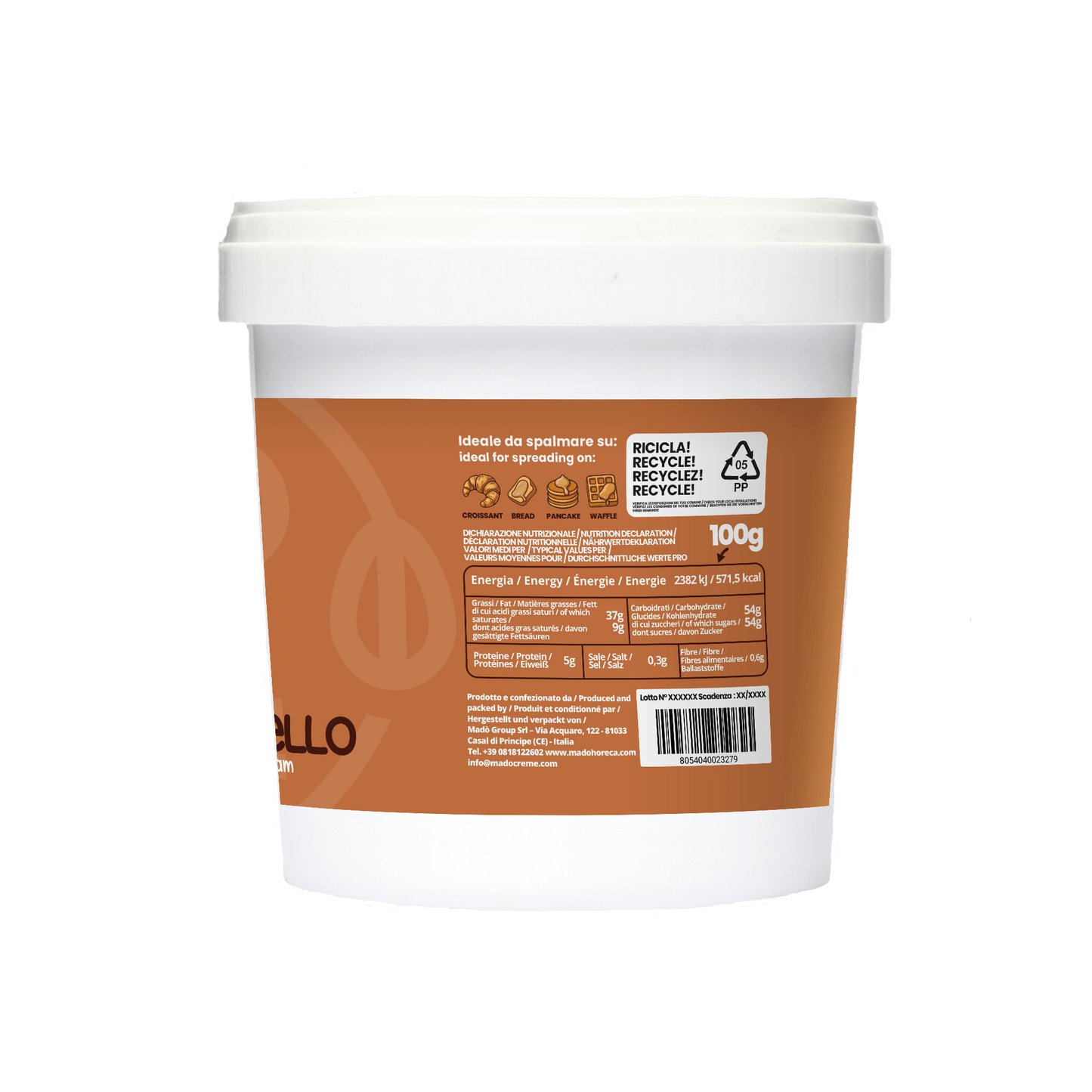 Choco Caramello Crema Spalmabile Artigianale - Mado Ho.re.ca