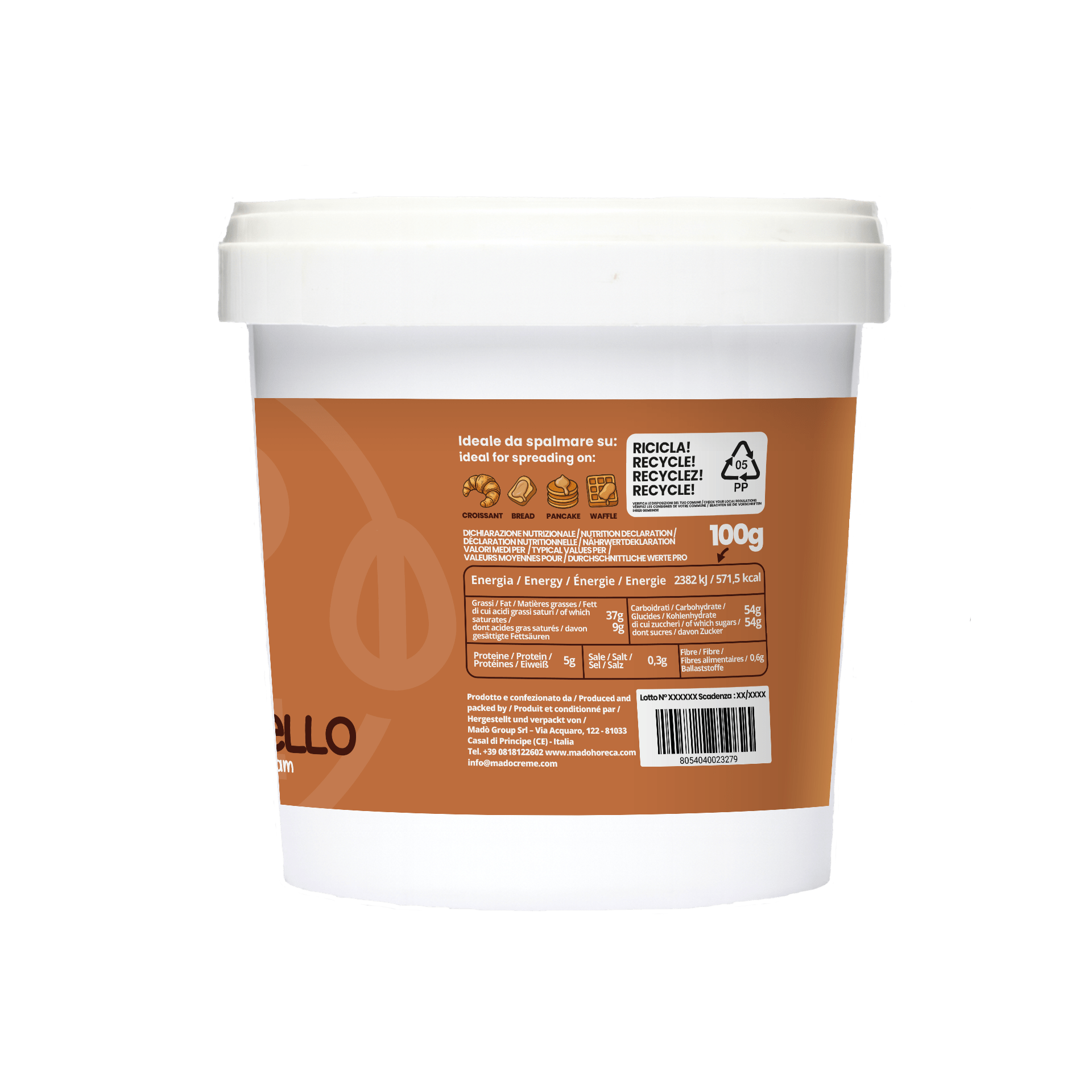 Choco Caramello Crema Spalmabile Artigianale - Mado Ho.re.ca