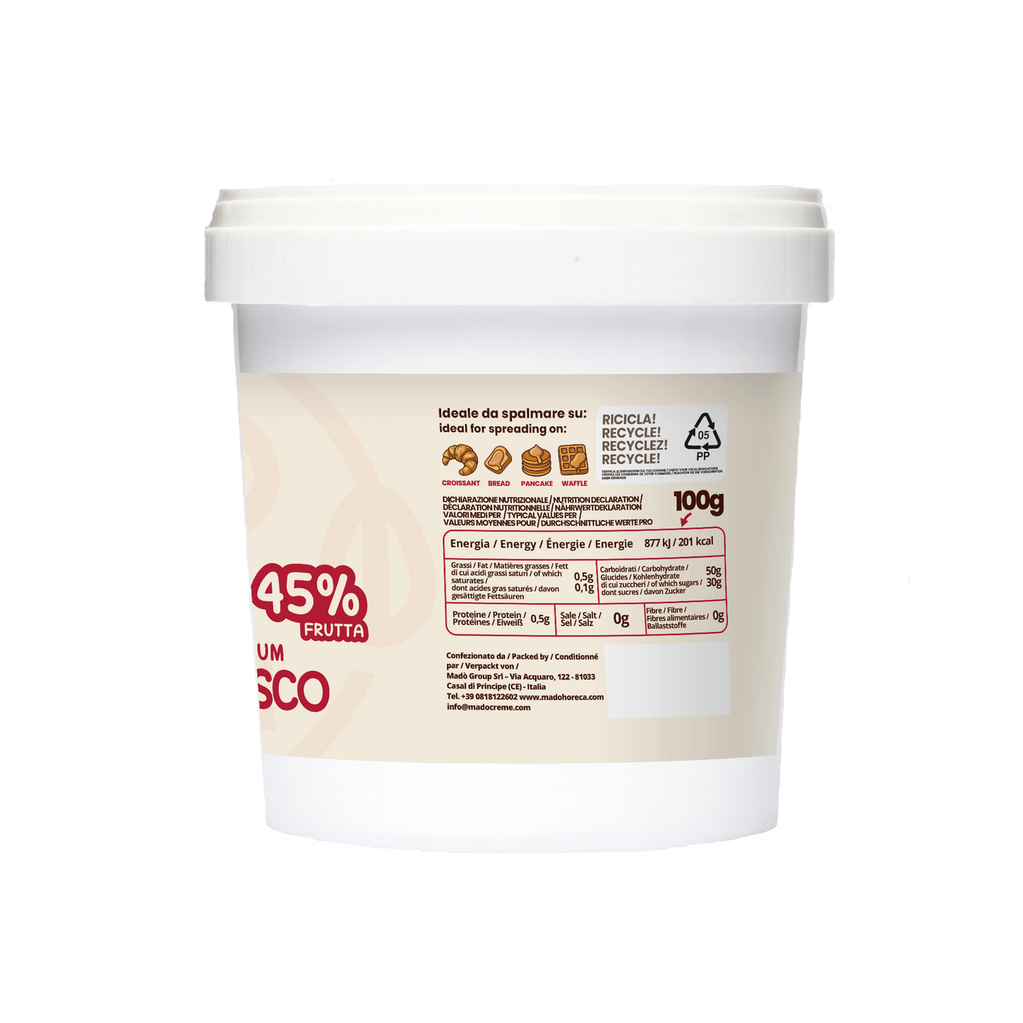 CONFETTURA PREMIUM QUALITY FRUTTI DI BOSCO 1KG - Mado Ho.re.ca