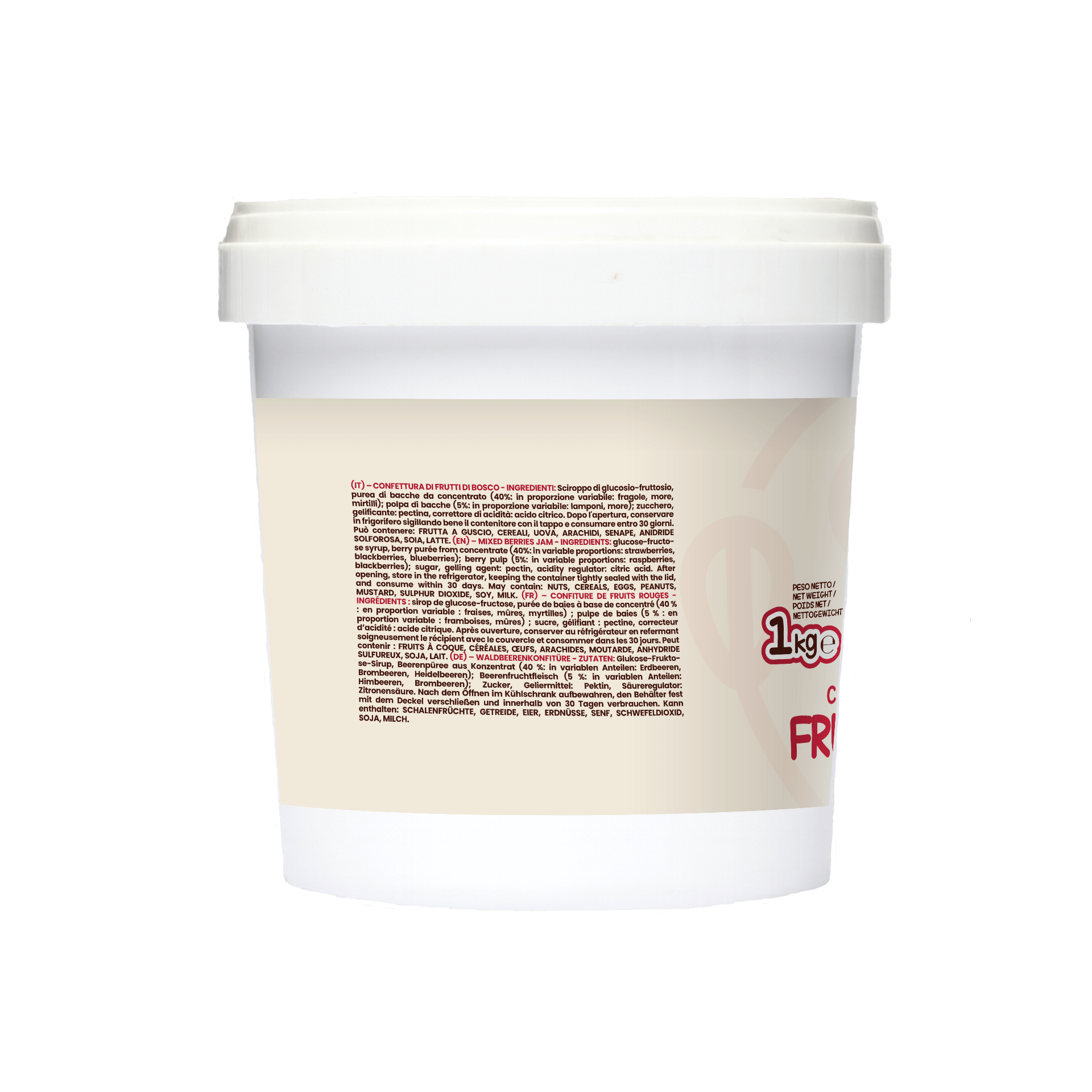 CONFETTURA PREMIUM QUALITY FRUTTI DI BOSCO 1KG - Mado Ho.re.ca