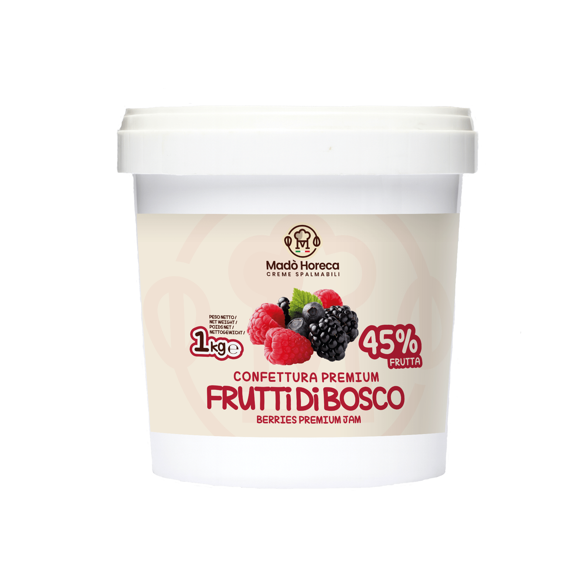 CONFETTURA PREMIUM QUALITY FRUTTI DI BOSCO 1KG - Mado Ho.re.ca