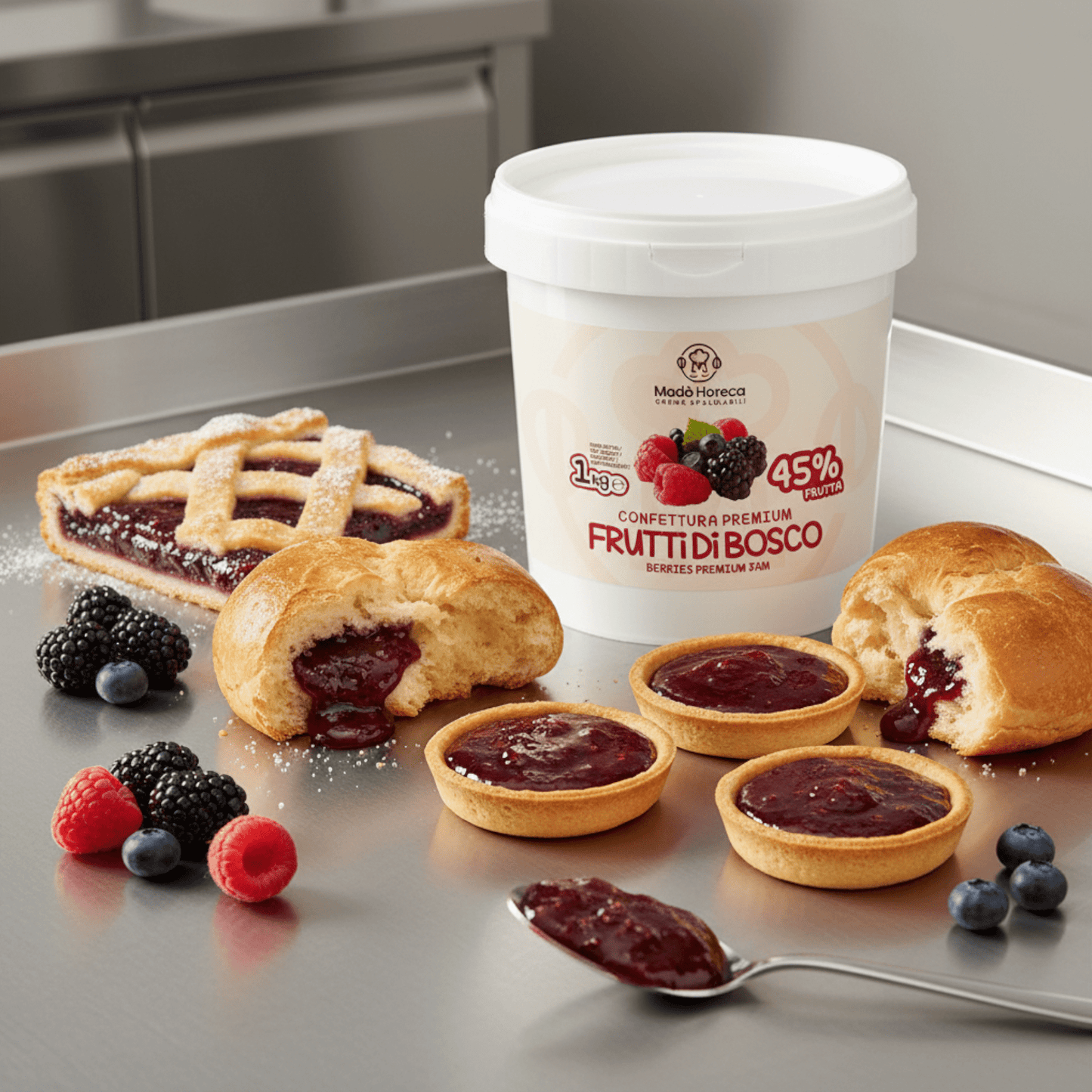 CONFETTURA PREMIUM QUALITY FRUTTI DI BOSCO 1KG - Mado Ho.re.ca