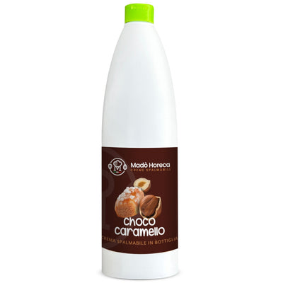 Crema in Bottiglia Artigianale al gusto Choco Caramello "Bottiglia da 900gr" - Mado Ho.re.ca