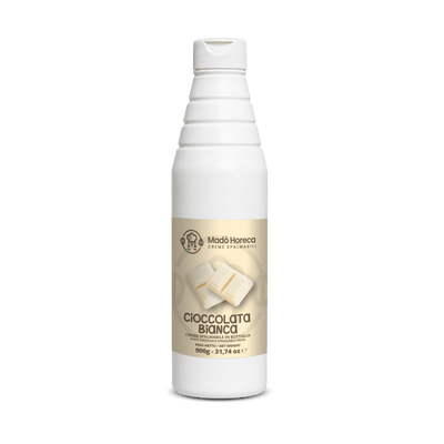 Crema in Bottiglia Artigianale al gusto Cioccolata bianca "Bottiglia da 900gr" - Mado Ho.re.ca
