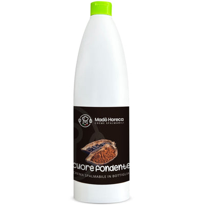 Crema in Bottiglia Artigianale al gusto Cuore fondente "Bottiglia da 900gr" - Mado Ho.re.ca
