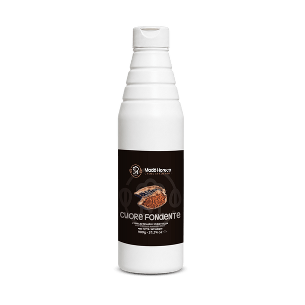 Crema in Bottiglia Artigianale al gusto Cuore fondente "Bottiglia da 900gr" - Mado Ho.re.ca