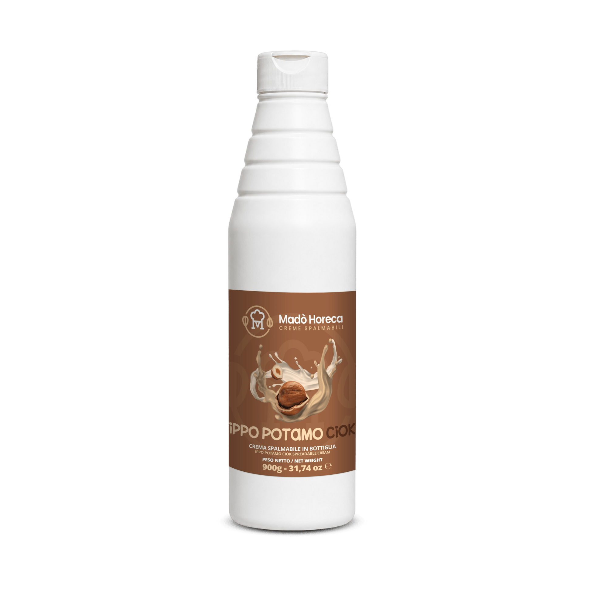 Crema in Bottiglia Artigianale al gusto Ippo Potamo Ciok "Bottiglia da 900gr" - Mado Ho.re.ca