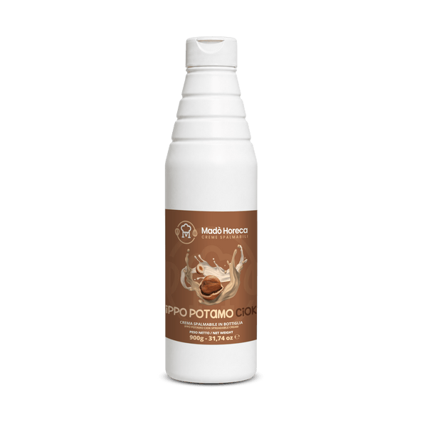 Crema in Bottiglia Artigianale al gusto Ippo Potamo Ciok "Bottiglia da 900gr" - Mado Ho.re.ca