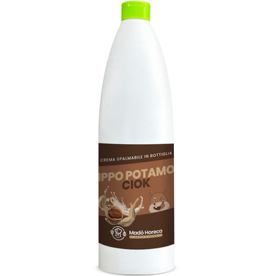Crema in Bottiglia Artigianale al gusto Ippo Potamo Ciok "Bottiglia da 900gr" - Mado Ho.re.ca