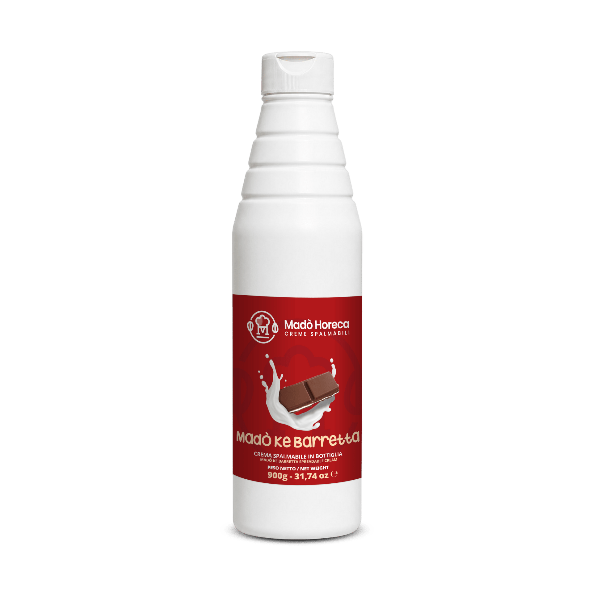 Crema in Bottiglia Artigianale al gusto Madò Ke Barretta "Bottiglia da 900gr" - Mado Ho.re.ca