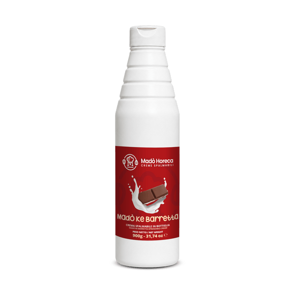 Crema in Bottiglia Artigianale al gusto Madò Ke Barretta "Bottiglia da 900gr" - Mado Ho.re.ca