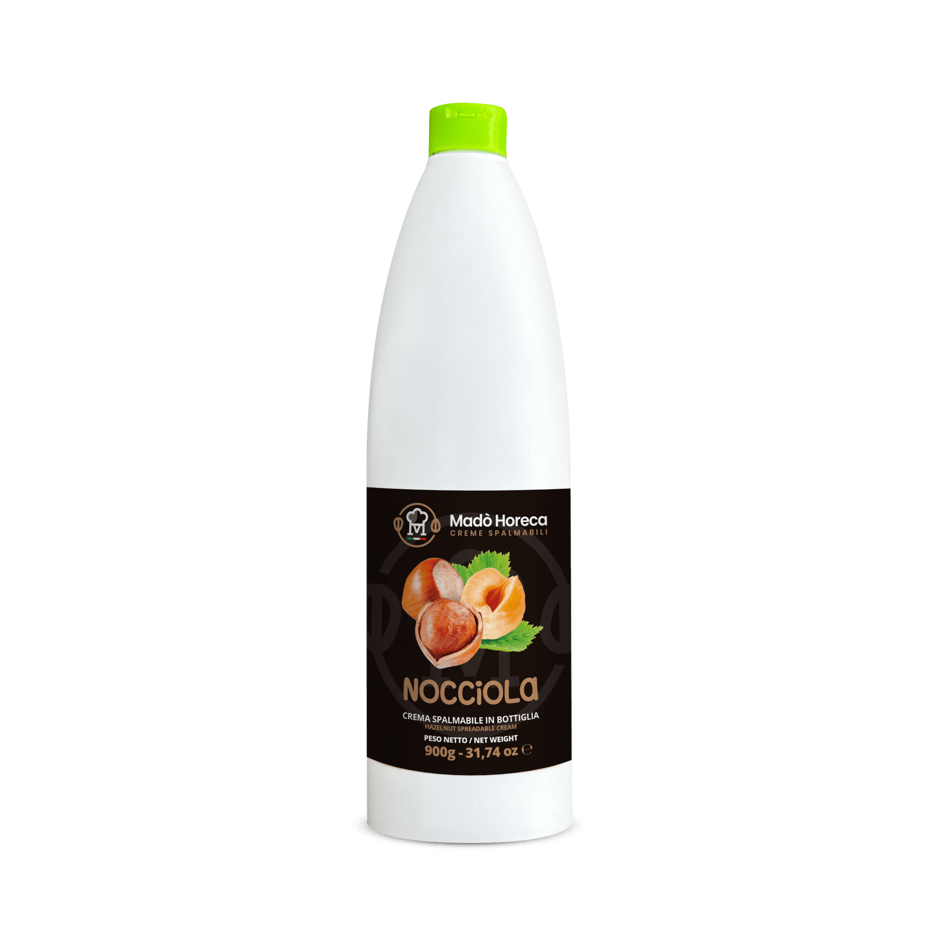 Crema in Bottiglia Artigianale al gusto Nocciola 8% "Bottiglia da 900gr" - Mado Ho.re.ca