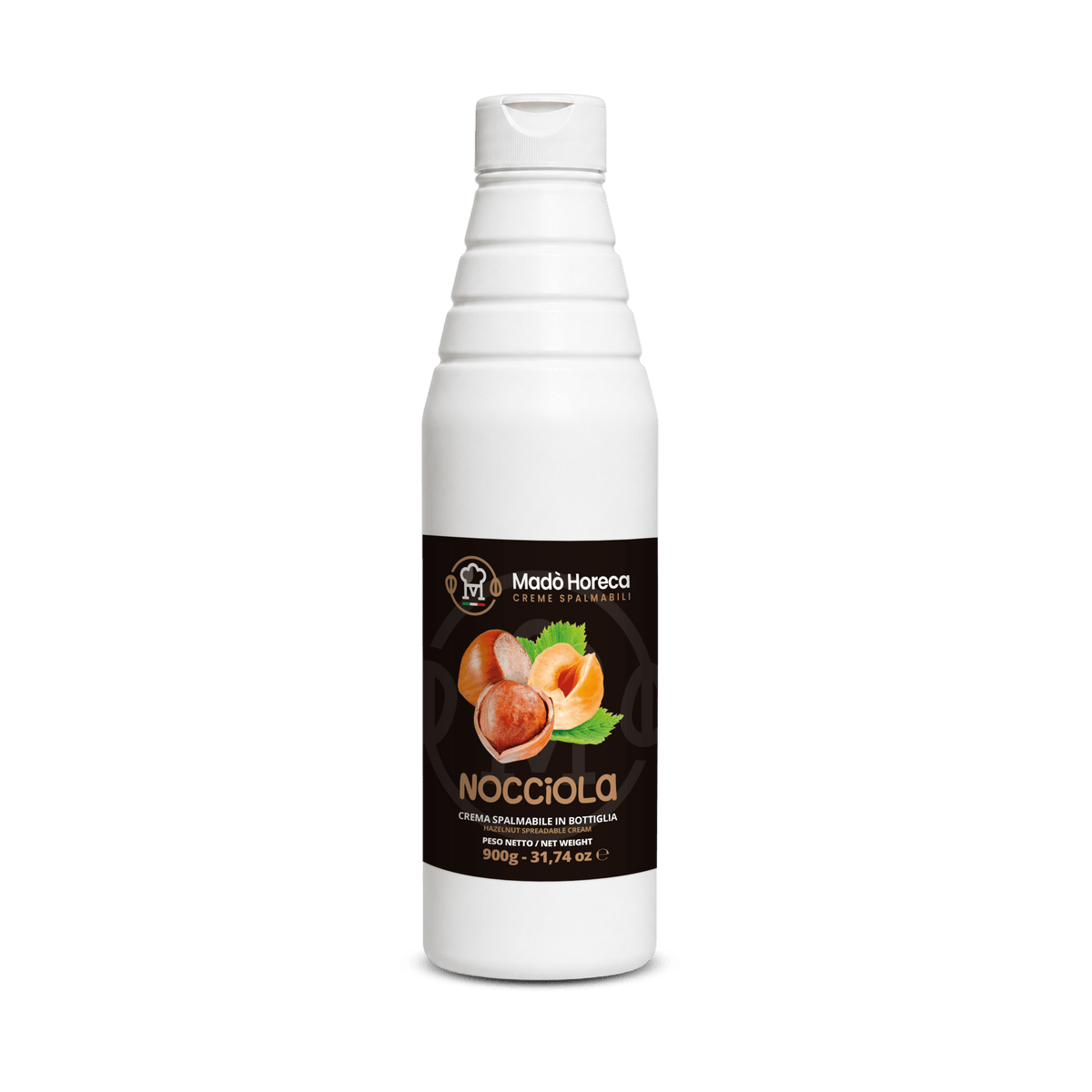 Crema in Bottiglia Artigianale al gusto Nocciola 8% "Bottiglia da 900gr" - Mado Ho.re.ca