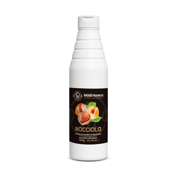 Crema in Bottiglia Artigianale al gusto Nocciola 8% "Bottiglia da 900gr" - Mado Ho.re.ca