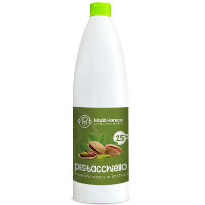 Crema in Bottiglia Artigianale al gusto Pistacchio 25% "Bottiglia da 900gr" - Mado Ho.re.ca