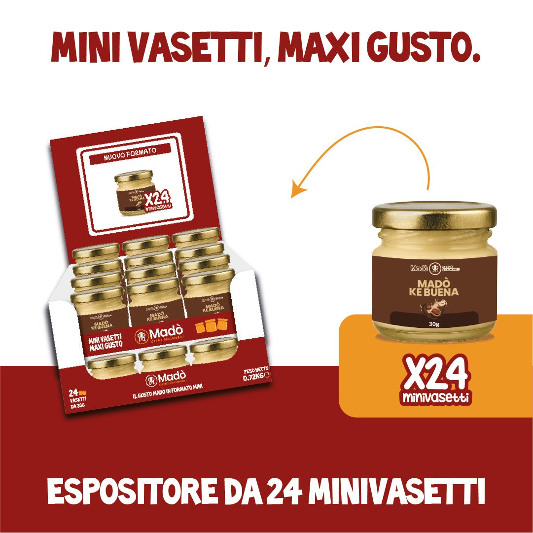 Espositore Mini Barattoli di Madò Ke Buena - 24pz - Mado Ho.re.ca