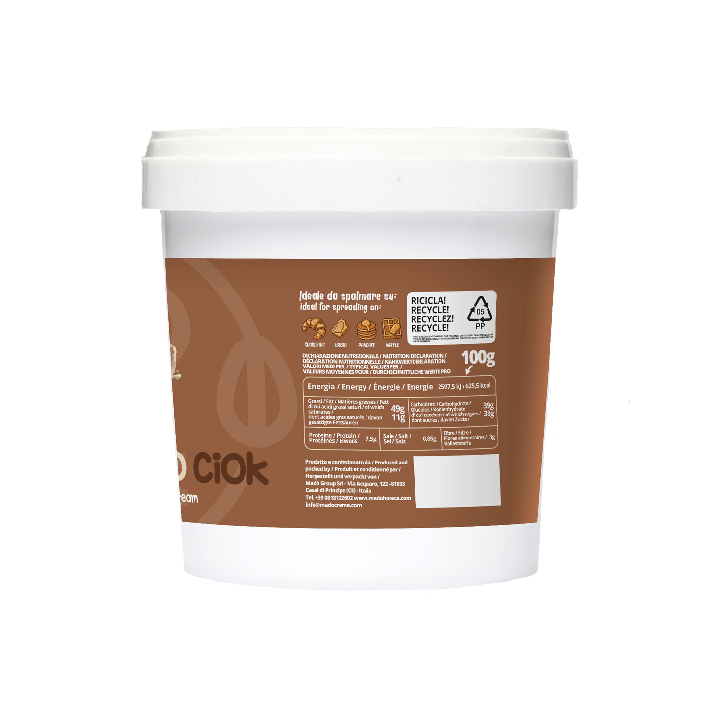 Ippo Potamo Ciok Crema Spalmabile Artigianale - Mado Ho.re.ca