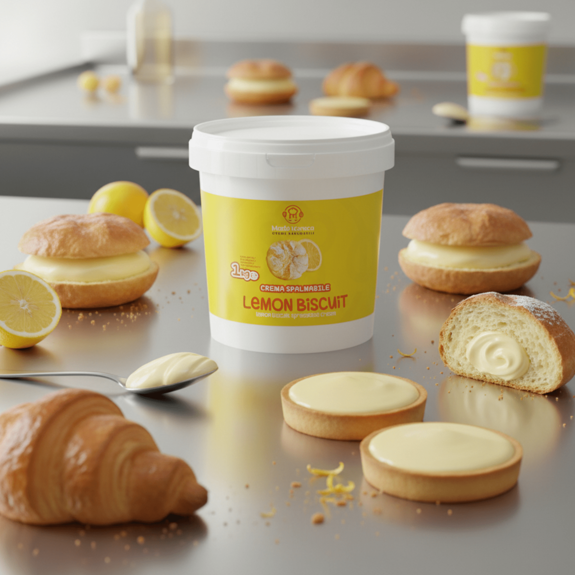 Lemon Biscuit Crema Spalmabile Artigianale - Mado Ho.re.ca