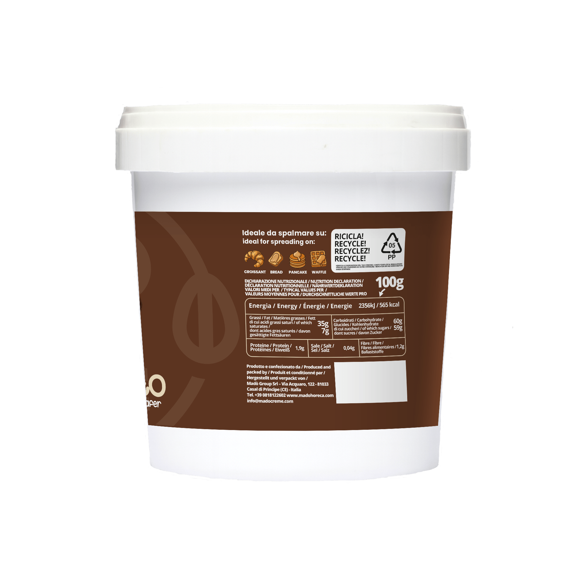 Nocciolotto Crema Spalmabile Artigianale - Mado Ho.re.ca