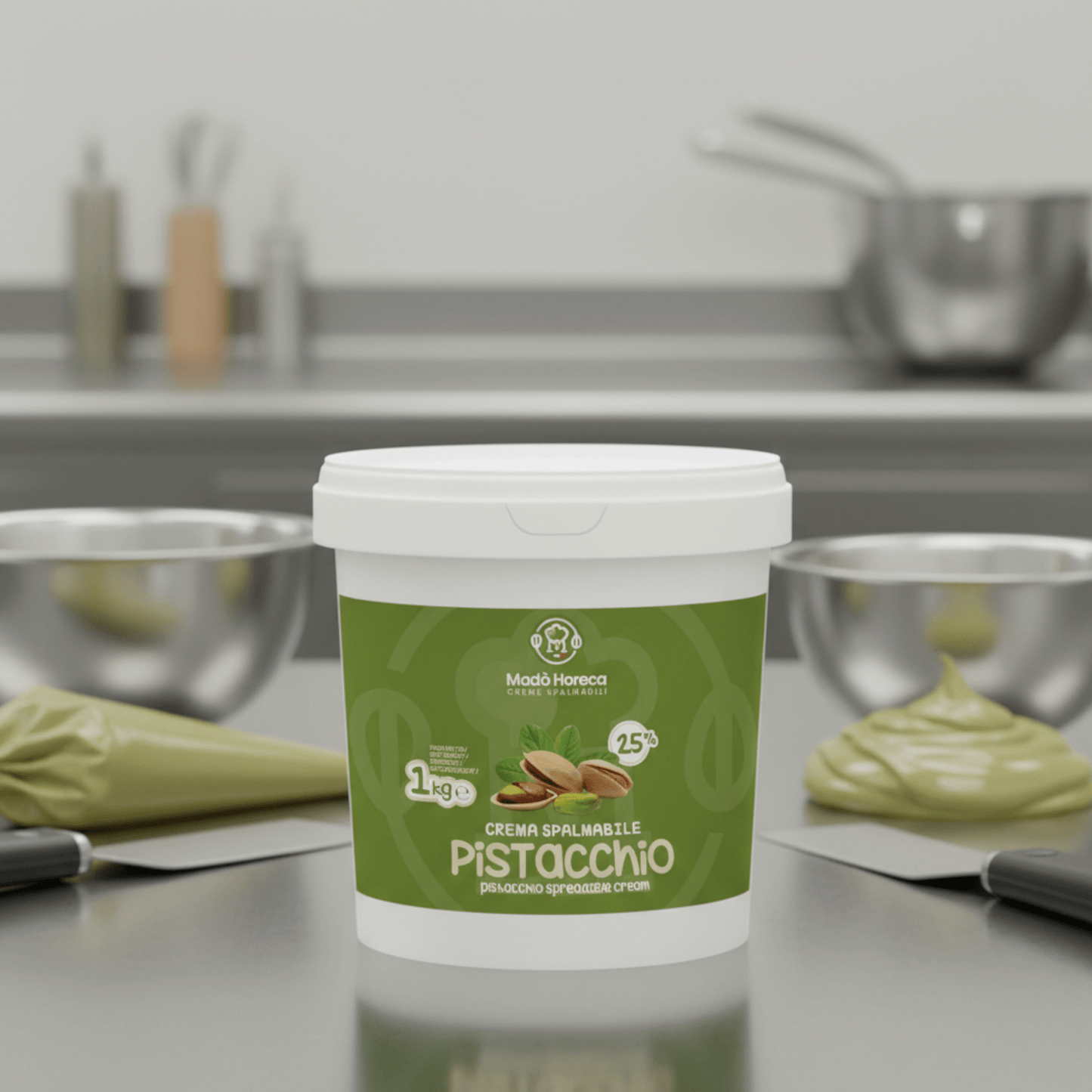 Pistacchio 25% Crema Spalmabile Artigianale - Mado Ho.re.ca