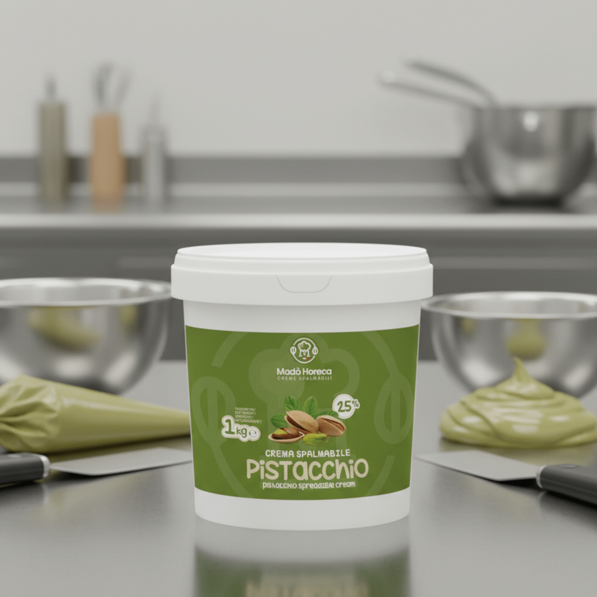 Pistacchio 25% Crema Spalmabile Artigianale - Mado Ho.re.ca