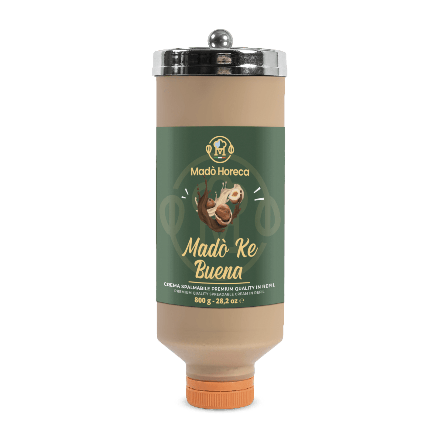 REFILL DI CREMA SPALMABILE AL GUSTO MADO' KE BUENA "BOTTIGLIA DA 800GR" - Mado Ho.re.ca