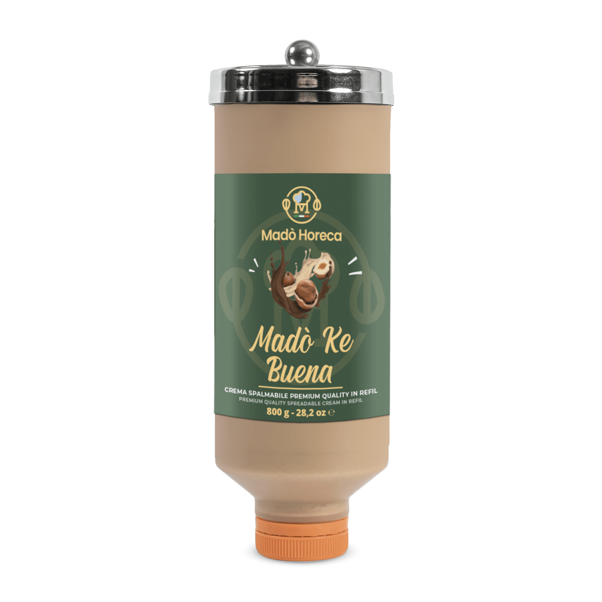 REFILL DI CREMA SPALMABILE AL GUSTO MADO' KE BUENA "BOTTIGLIA DA 800GR" - Mado Ho.re.ca