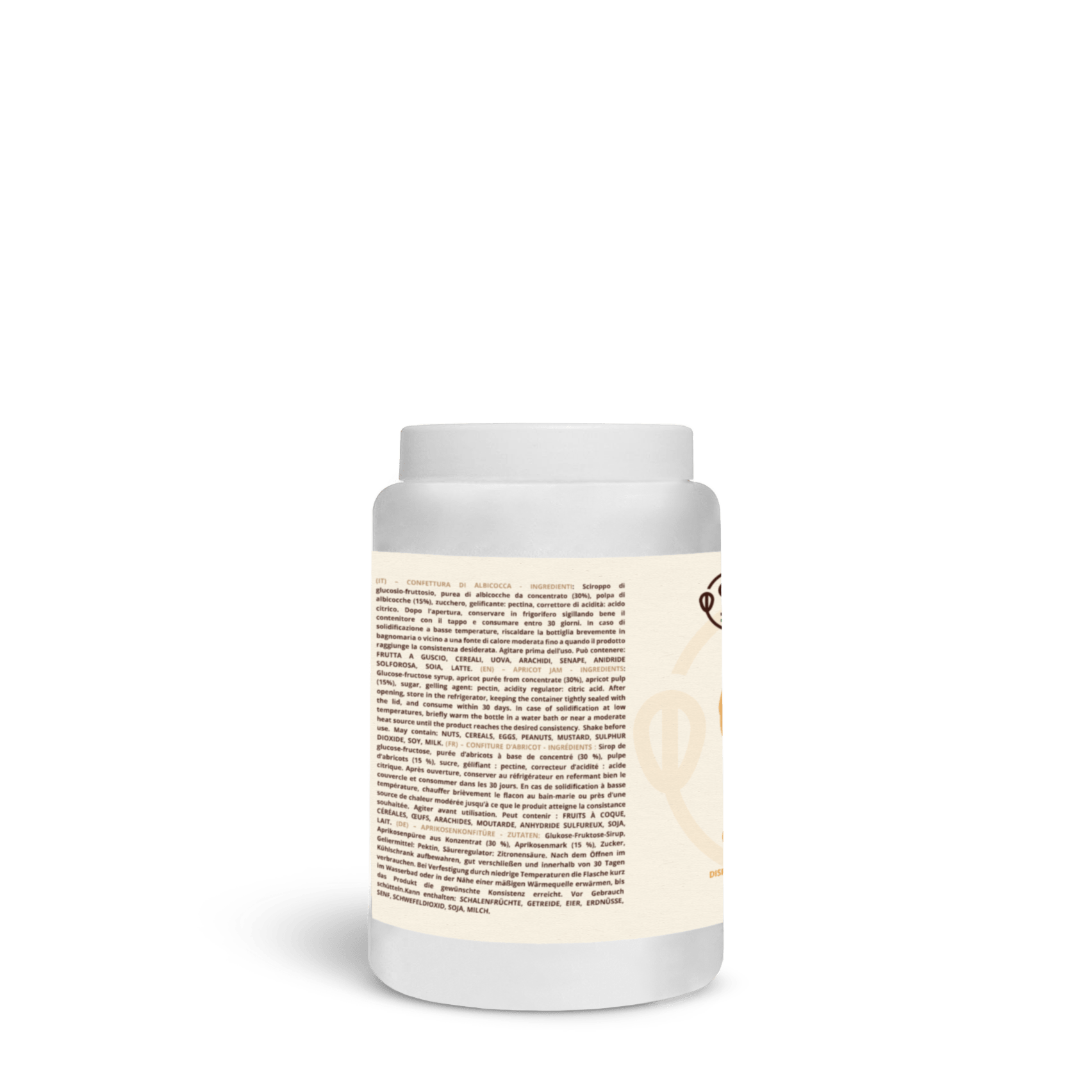 RICARICA EROGATORE Confettura Albicocca 1,3kg - Mado Ho.re.ca