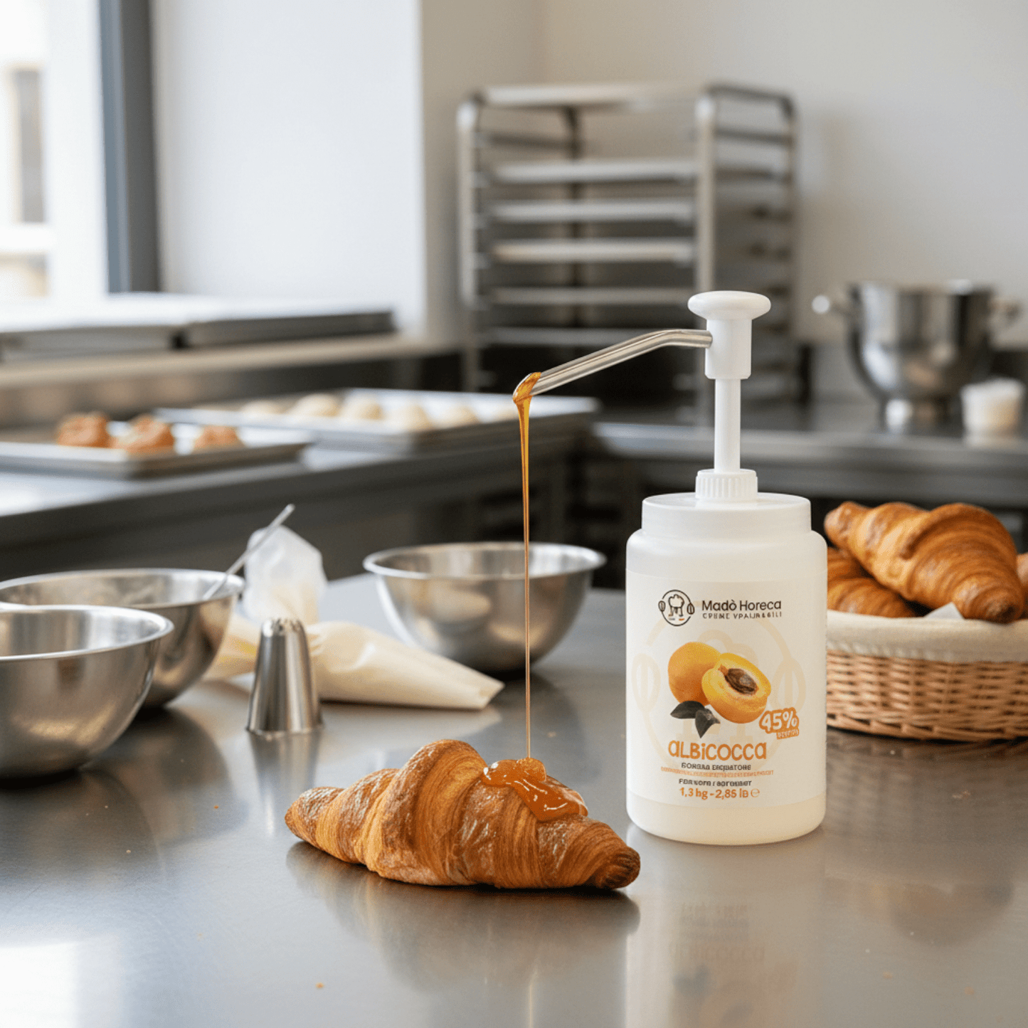 RICARICA EROGATORE Confettura Albicocca 1,3kg - Mado Ho.re.ca