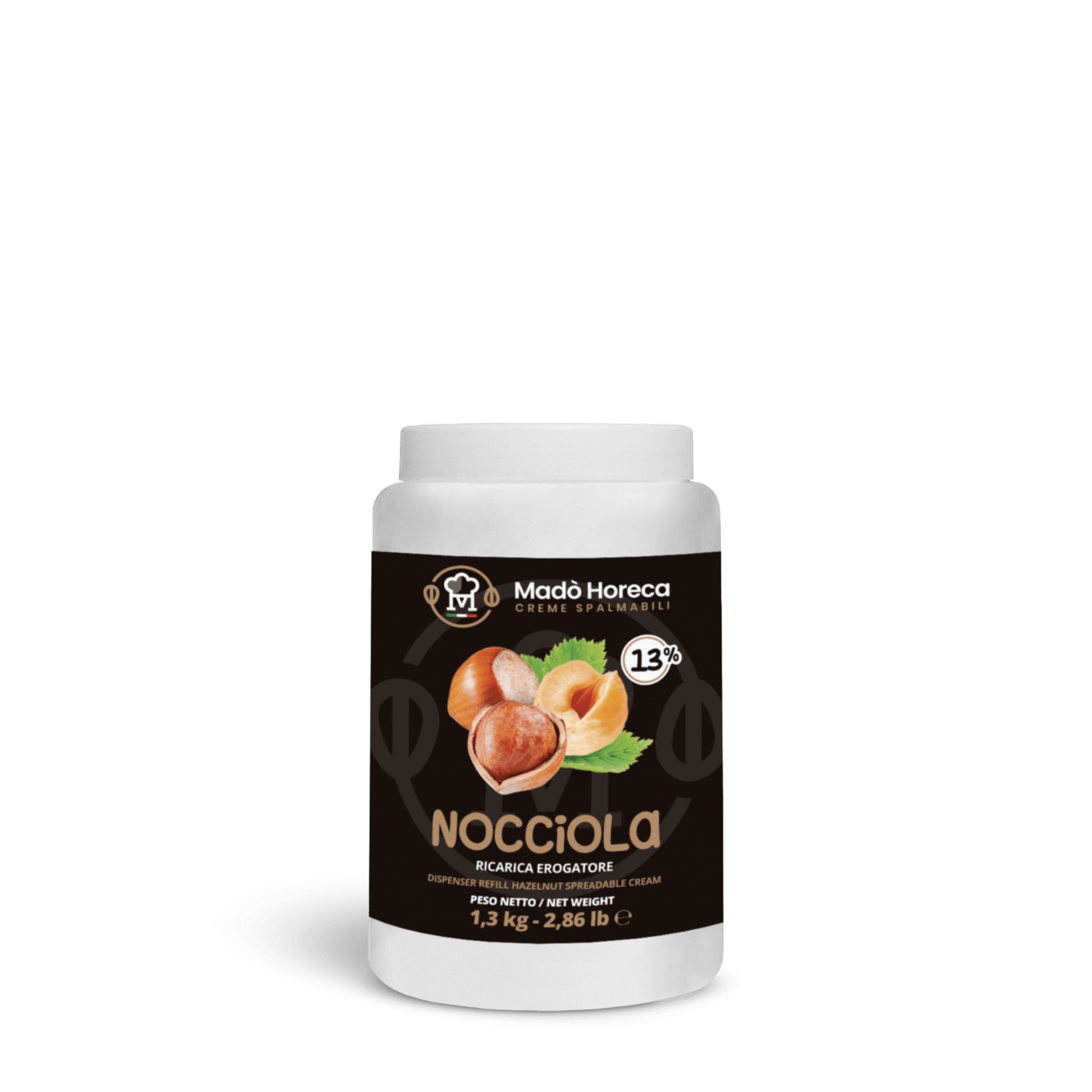 RICARICA EROGATORE Crema di Nocciole 8% 1,3kg - Mado Ho.re.ca