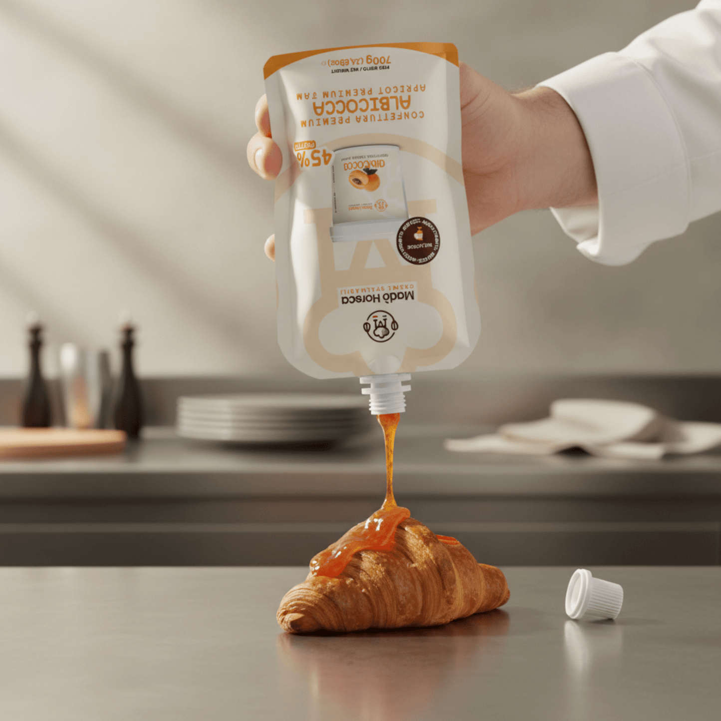 Sac A Poche "Zero Sprechi" al gusto Albicocca "Busta da 700gr" - Mado Ho.re.ca