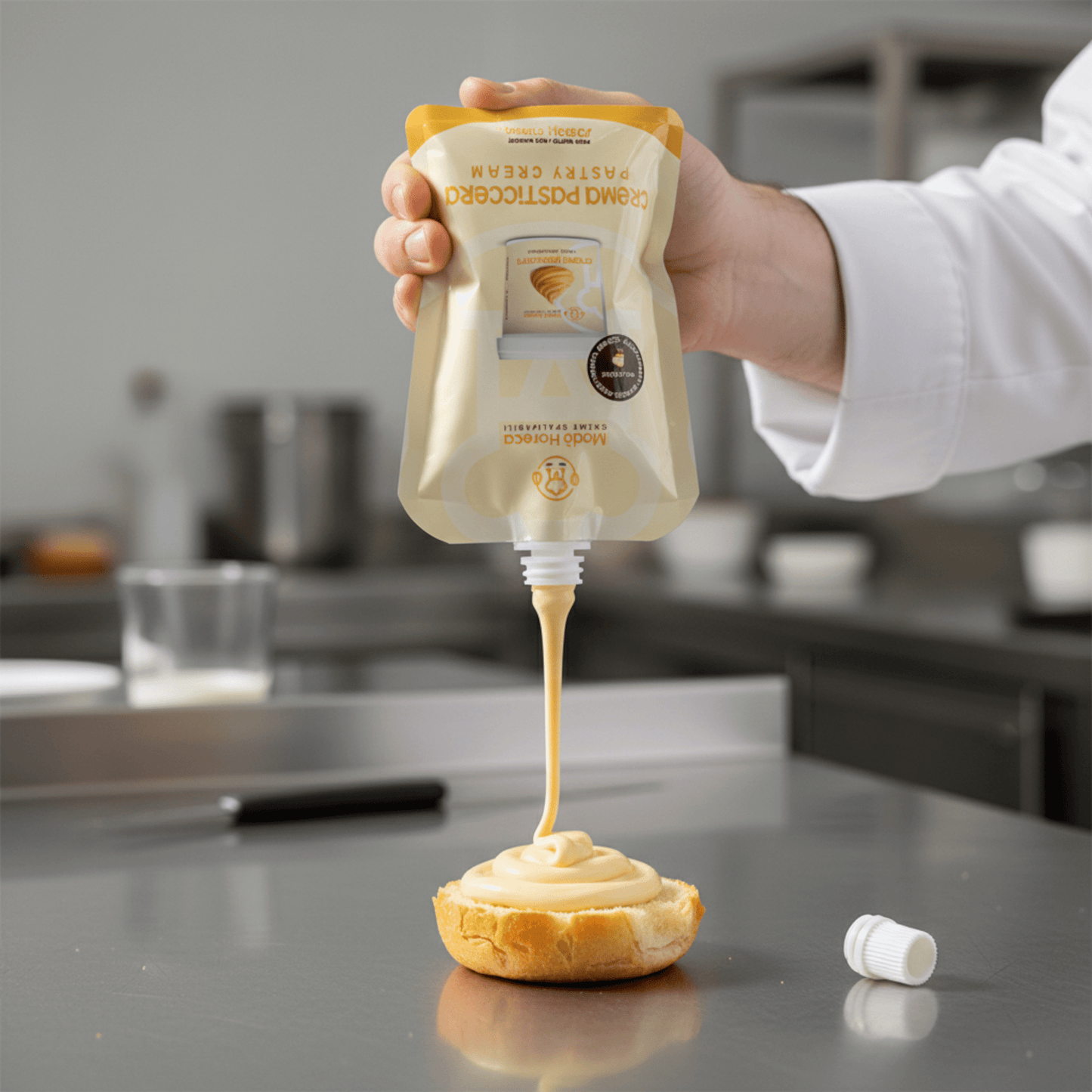 Sac A Poche "Zero Sprechi" al gusto Crema Pasticcera "Busta da 700gr" - Mado Ho.re.ca