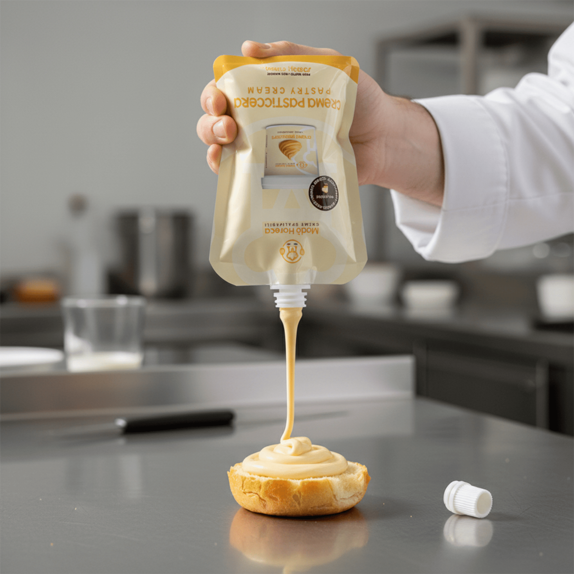 Sac A Poche "Zero Sprechi" al gusto Crema Pasticcera "Busta da 700gr" - Mado Ho.re.ca