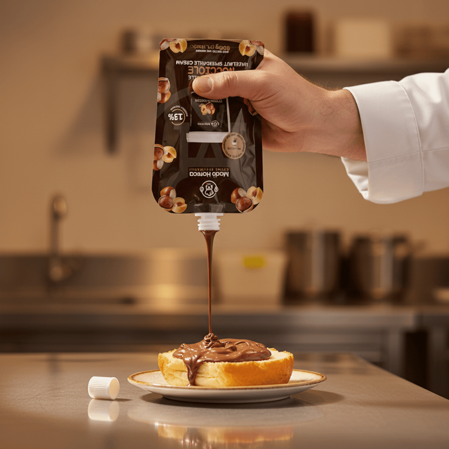 Sac A Poche "Zero Sprechi" al gusto Nocciola 13% "Busta da 600gr" - Mado Ho.re.ca