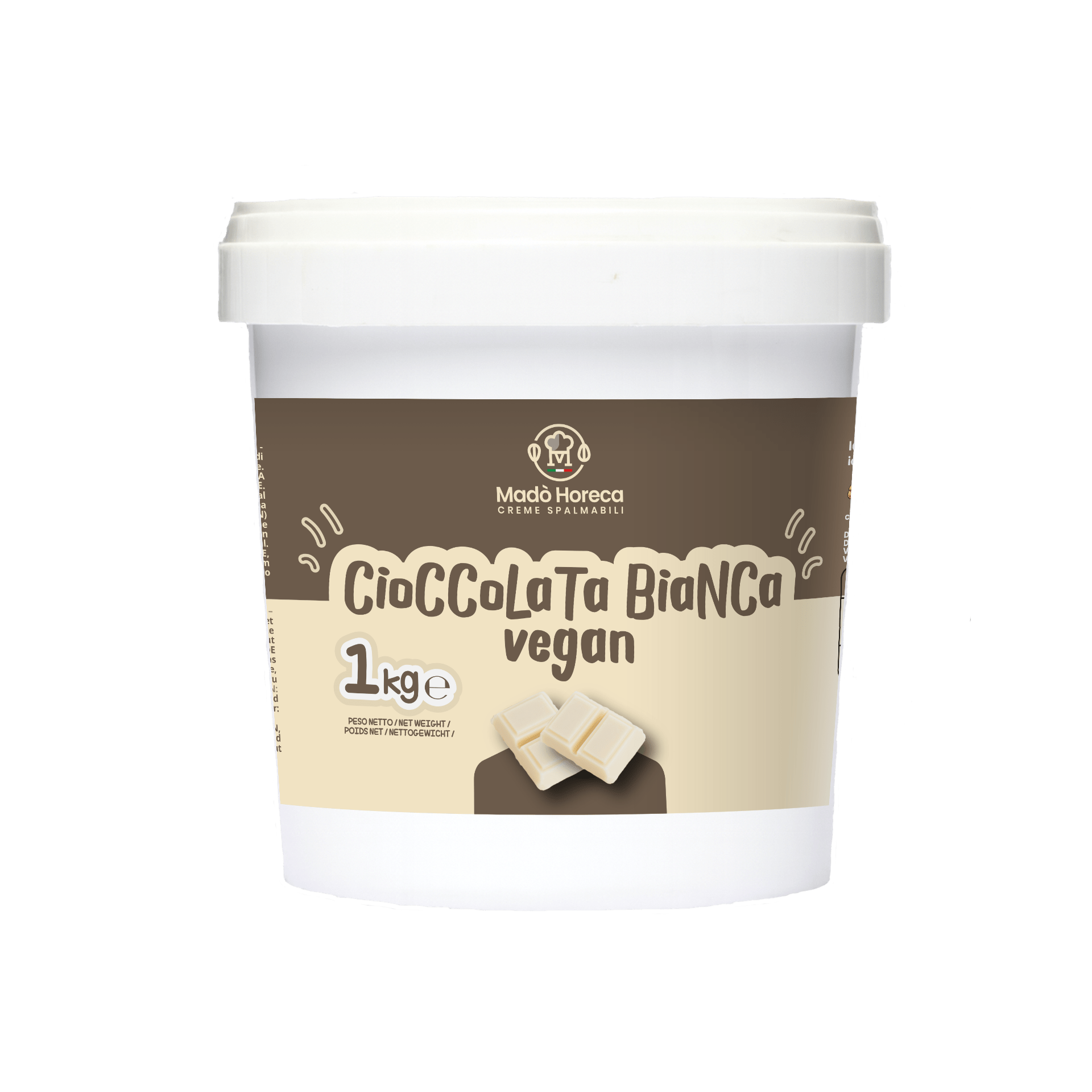 Vegana - Cioccolata bianca Crema Spalmabile Artigianale - Mado Ho.re.ca