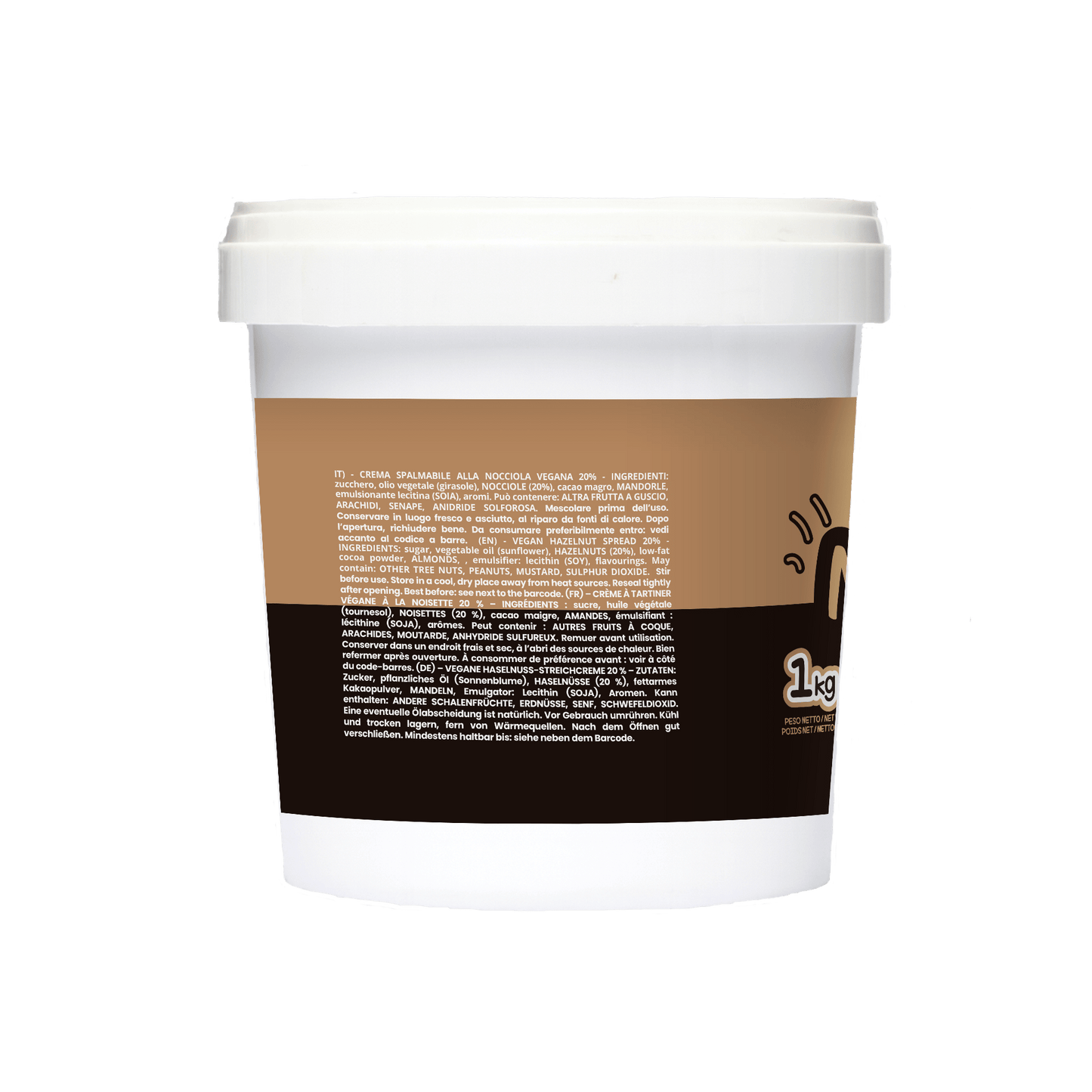 Vegana - Crema di Nocciole 8% Crema Spalmabile Artigianale - Mado Ho.re.ca