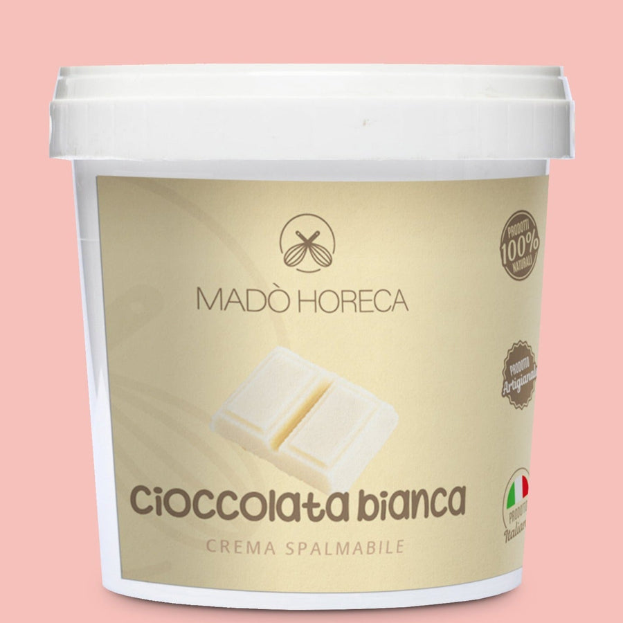 Cioccolata bianca Crema Spalmabile Artigianale "Secchio da 1kg" - Mado Horeca